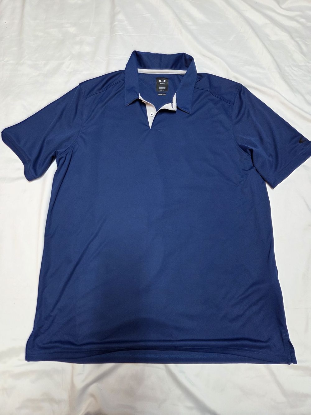 Oakley Men's Royal Blue Polo with White Trim